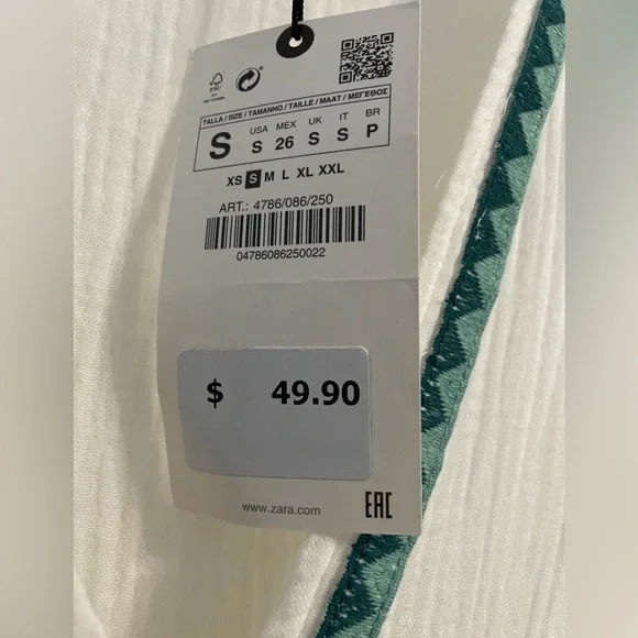 Women| Zara Summer Tunic Dress (White) - Picture 4 of 7